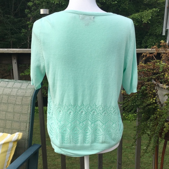 Vintage Willi Smith mint green size M sweater set - Picture 2 of 9